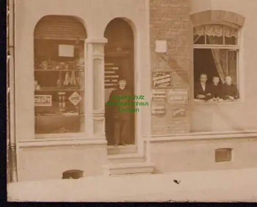 162284 AK Erfurt 1908 Fotokarte Wohnhaus  nach Lübeck Büchner Weizenbier Reklame