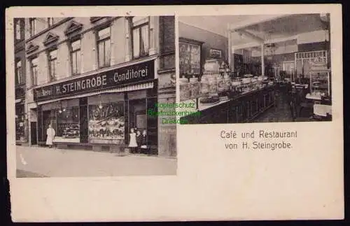 162341 AK Bremen 1915 Bäckerei Conditorei Steingrobe Cafe Restaurant