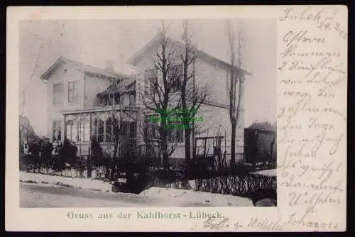 162311 AK Lübeck 1907 Wohnhaus markannte Villa 