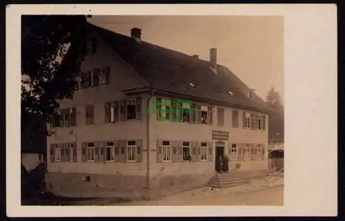 162286 AK Böblingen 1926 Fotokarte Gasthaus z. Waldhorn Marke abgelöst