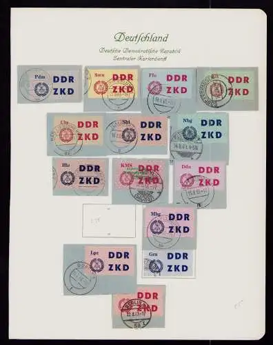 B19101  DDR ZKD Laufkontrollzettel C 1-15 ohne 13