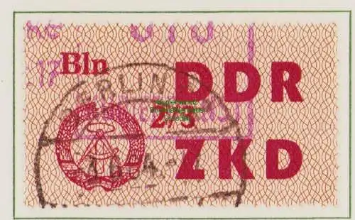 B19108  DDR ZKD Laufkontrollzettel C 31 Bln 2/3