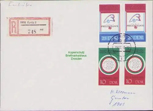 B-17620 DDR 1989 Ganzsachen Ausschnitte aus 4 Ganzsachen Philexfrance Bulgarien