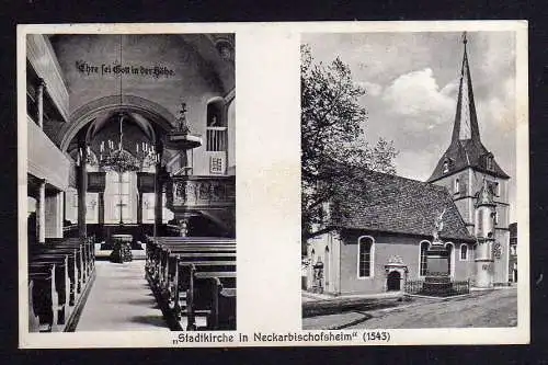 98691 AK Neckarbischofsheim 1937 Stadtkirche von 1543