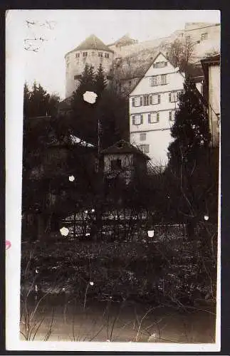 63724 Ansichtskarte Fotokarte Tübingen 1912 Burg Schloss