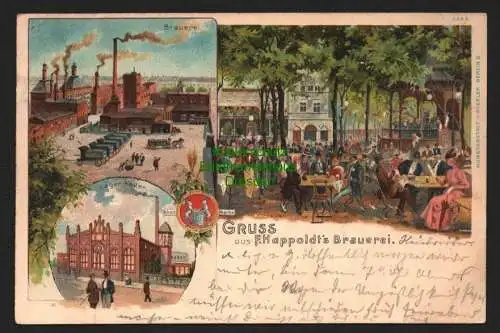 146345 AK Berlin F. Happoldt's Brauerei 1901 Lagerkeller Biergarten Kreuzberg