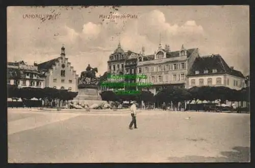 143961 AK Landau Pfalz Max Joseph Platz 1916