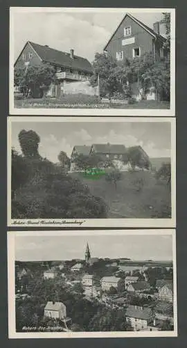 138663 3 AK Grund bei Mohorn Kindererholungsheim Sonnenhang 1953 Panorama