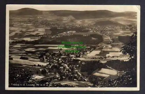 131907 AK Talblick von der Lausche 1933 Fotokarte Grenzbaude Amt Großschönau