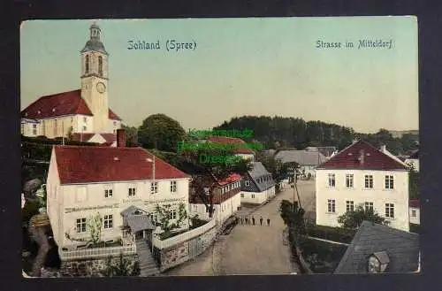 131897 AK Sohland Spree Strasse im Mitteldorf Materialwaren Handlung Bäckerei