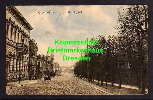 119174 AK Czestochowa Tschenstochau 1913 Ul. Dojazd