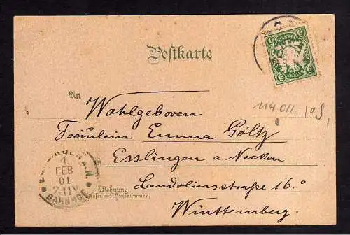 114011 AK Hof Bayern 1901 Monscheinkarte Litho