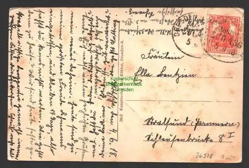 36978 AK Sächsische Schweiz 1918 Pötzscha a. d. Elbe Stadt Wehlen