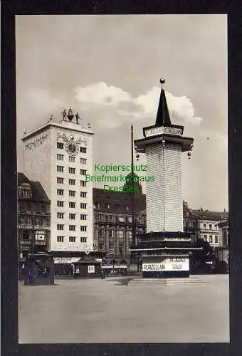 124552 Ansichtskarte Leipzig 1928 Fotokarte Leipziger Messe Porzellan Haus