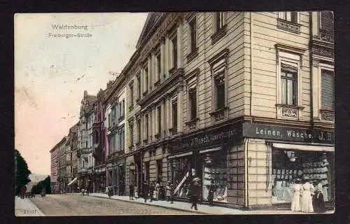 96446 AK Waldenburg Freiburger Strasse 1907 Geschäft J. Basch Ausstattungen Lein