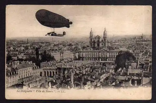 95326 AK Pralluftschiff Ville de Nancy Le Dirigeable Zeppelin 1915 aus Hille