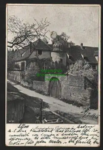 140068 AK Grötzingen Karlsruhe Schloss Augustenburg 1915