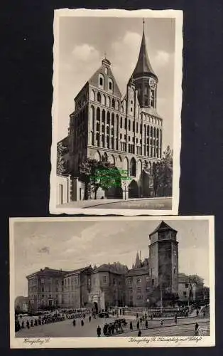 131829 2 AK Königsberg Pr. Dom Verlag Krauskopf Münzplatz Schloss