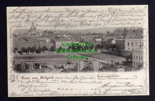 117895 AK Belgard an der Persante Gesamtansicht 1902