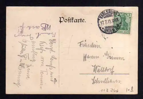 113366 AK Karlsruhe 1911 Studentika Palacia sei´s Panier Wappen Doeringsche Kuns