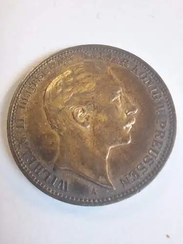 B50140 3 Mark Wilhelm II. von Preussen 1912 A Silber Kaiserreich