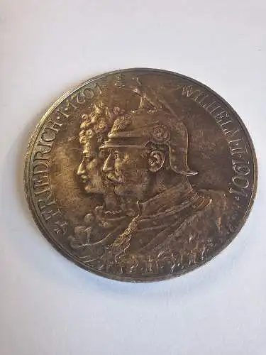 B50135 5 Mark 200 Jahre Königreich J. 106 Friedrich Wilhelm 1701 - 1901 Silber