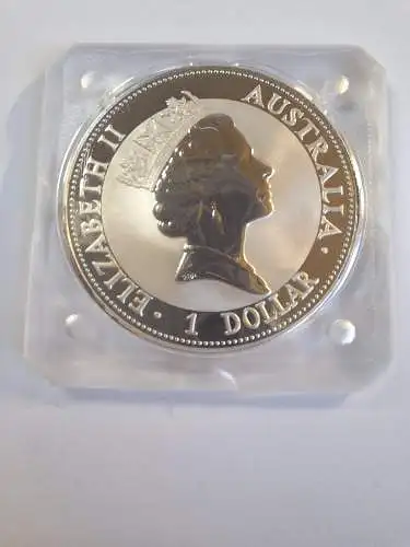 B50180 Australien 1 Dollar Kookaburra 1 oz Silber 999 1993 Silber