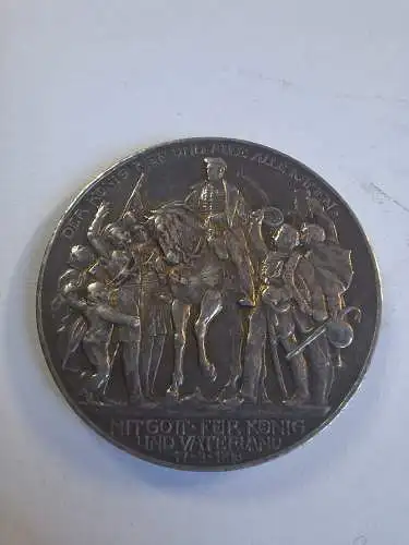 B50145 Drei Mark 1913 Friedrich Wilhelm III. Befreiungskriege Silber Kaiserreich