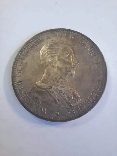 B50158 5 Mark Wilhelm II. von Preussen 1913 A Silber Kaiserreich