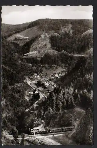 29597 Ansichtskarte Schwarzwaldbahn bei Triberg, ungelaufen