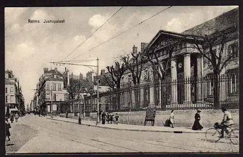 29698 AK Reims Justizpalast um 1917 Frankreich