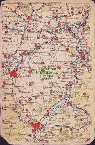 171853 Wona Landkarten AK 46-42 815 Apolda Bad Sulza Bad Kösen Dornburg