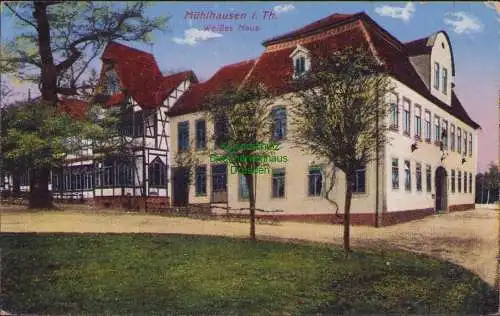 171356 AK Mühlhausen i. Th. 1915 Feldpost Weißes Haus