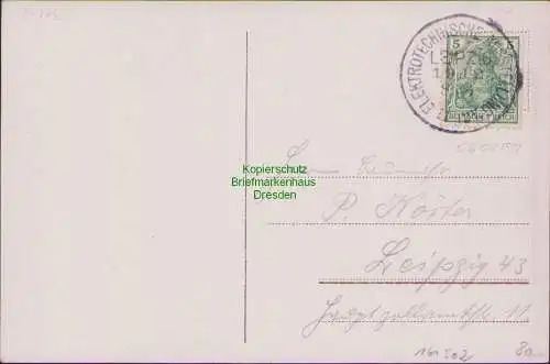 161502 AK Leipzig 1912 Elektrotechnische Ausstellung SST seltener Sonderstempel