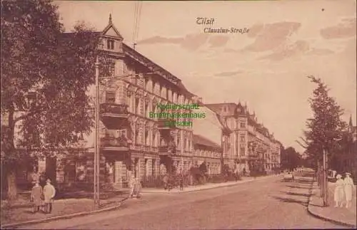 161528 Ansichtskarte Tilsit Clausius-Straße um 1910 Sowetsk Kaliningrad