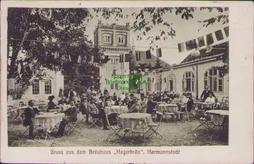 161492 Ansichtskarte Hermannstadt Sibiu 1916 Bräuhaus Hagerbräu