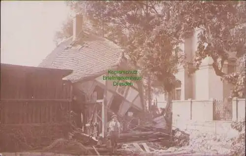 161572 AK Reichenau in Sachsen Bogatynia 1916 Fotokarte Unglück Katastrophe