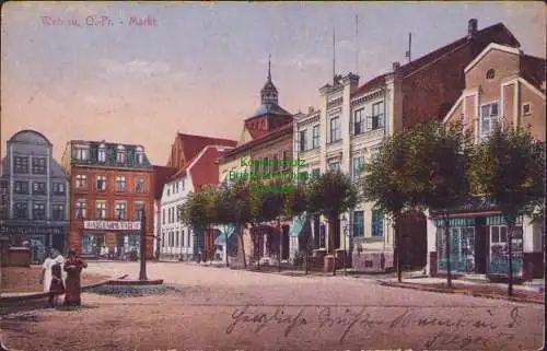 161326 AK Wehlau, O.-Pr. 1914 Markt HAUSNAHME TAGE Feldpost