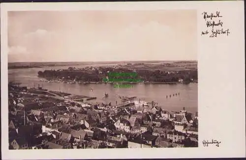 161410 Ansichtskarte Seestadt Rostock mit Gehlsdorf Fotokarte 1939 Luftbild