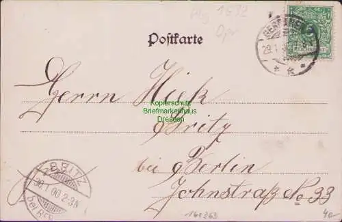 161363 Ansichtskarte Gerdauen Ostpreußen 1900 Nordwestlicher Markt