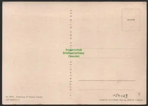 154179 AK Landkarten Postkarte Berlin Müggelsee und Umgebung Zeichnung A. Hoppe