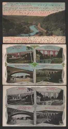 154177 3 AK Vogtländische Schweiz 1902 Elstertalbrücke Göltzschtalbrücke Syratal