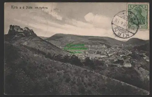 154117 AK Kirn an der Nahe mit Kyrburg 1909