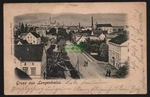 147898 Ansichtskarte Langenbielau Bielawa 1904