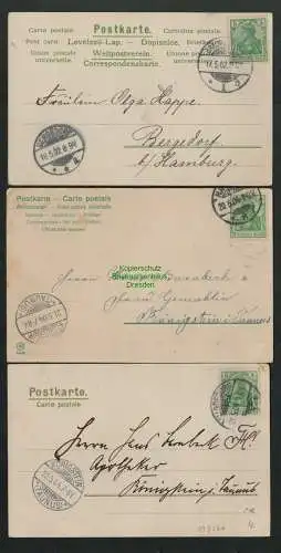 139566 3 Ansichtskarte Künstlerkarte Mailick Fröhliche Pfingsten 1902 1904