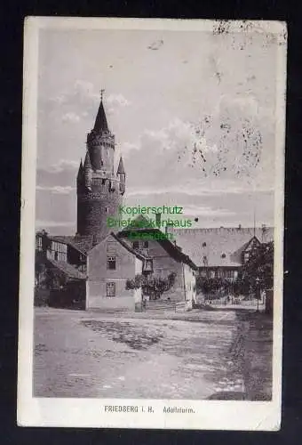 131471 Ansichtskarte Friedberg Hessen 1923 Adolfsturm