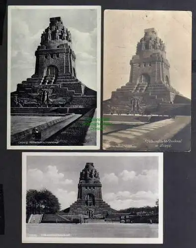 131609 7 AK Leipzig Völkerschlachtdenkmal 1913 - 1953