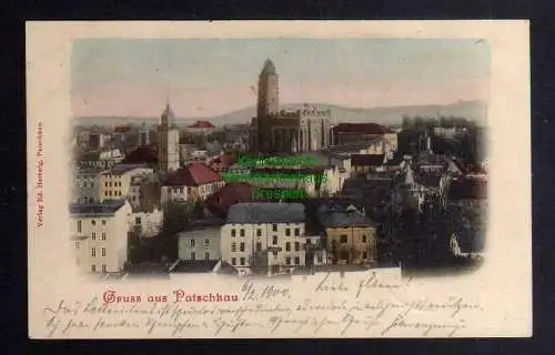 124003 Ansichtskarte Patschkau Paczkow 1900 Panorama