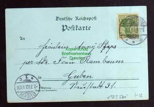 123501 AK Geestemünde Bremen 1903 Litho Rathaus Borriesstrasse Landratsamt