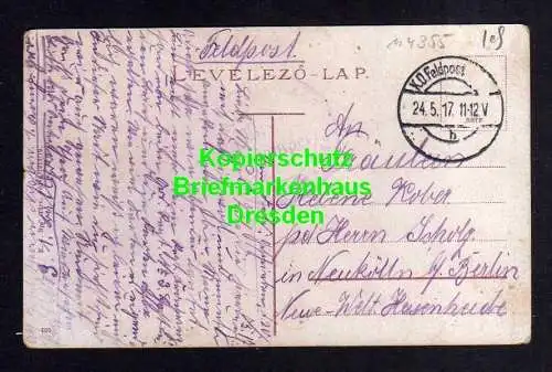 114355 Ansichtskarte Kassa Kaschau Kosice Ostslowakei 1917 Feldpost Kossuth Lajos utca